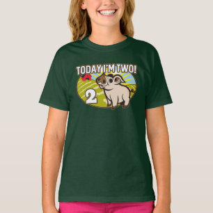 Kid's 2nd Birthday Today I'm Two! Cute Pig T-Shirt