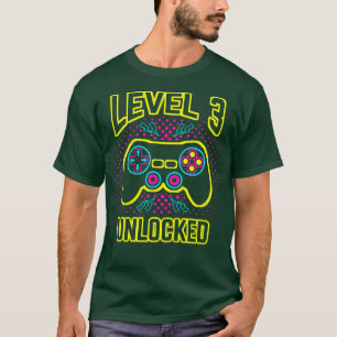 Kids 3 Year Old 3rd Video Gamer Gaming Birthday Pa T-Shirt