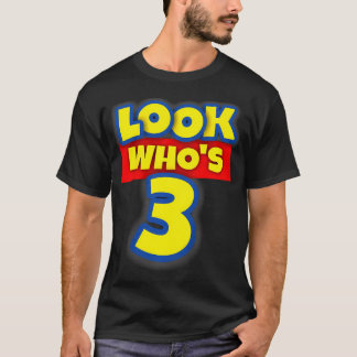 Kids 3 Year Old Birthday Party Toy Theme Boys Girl T-Shirt