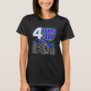 Kids 3 Years Birthday Monster Truck For Boys And G T-Shirt