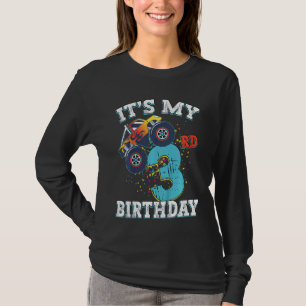 Kids 3 Years Old Boy Girl It's My 3rd Birthday Mon T-Shirt