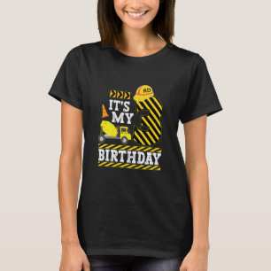 Kids 3 Years Old Boy It's My 3rd Birthday Construc T-Shirt