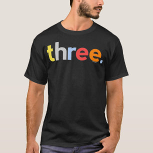Kids 3rd Birthday Boy 3 Age Three Third Tshirt G
