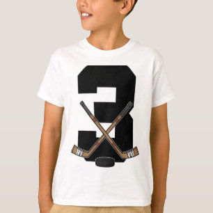 Kids 3rd Birthday Ice Hockey Kids Toddler Boys Ice T-Shirt
