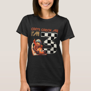 Kids 3rd Birthday Race Car Can't Catch Me I'm 3 Th T-Shirt