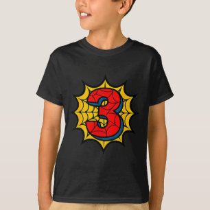 Kids 3rd Birthday Sder Theme Party 3 Year Old Boys T-Shirt