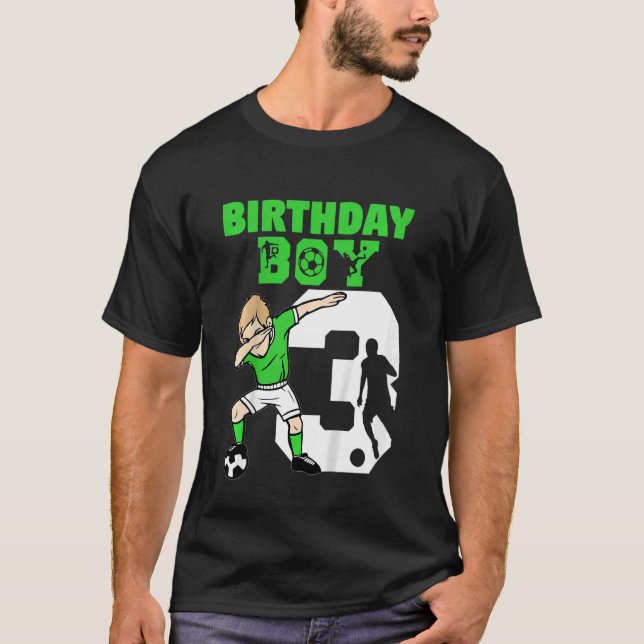 Kids 3rd Birthday Soccer  3 Year Old Soccer Player T-Shirt (Front)