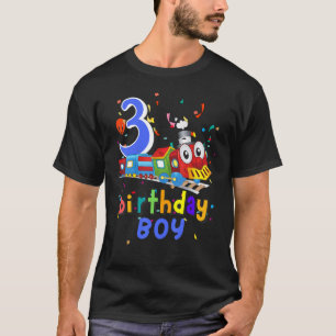Kids 3rd Birthday Train Boys Girls 3 Years Old I'm T-Shirt
