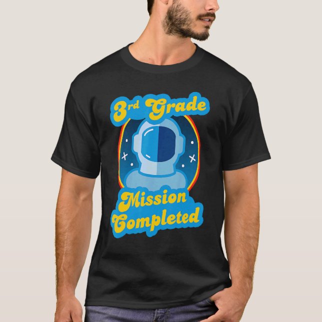 Kids 3rd Grade Graduation Last Day Of School Astro T-Shirt (Front)