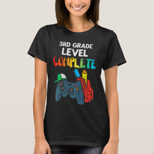 Kids 3rd Grade Level Complete Game Controller Last T-Shirt
