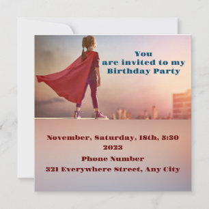 Kid's 4 invitation