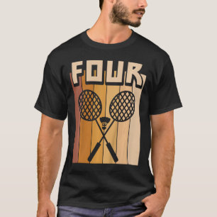 Kids 4 Year Old Dminton Birthday Boy 4th Birthday T-Shirt