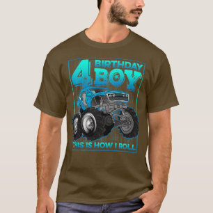 Kids 4 Year Old Shirt 4th Birthday Boy Kid Gift Mo