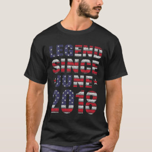 Kids 4 Years Old Awesome Since June 2018 4th Birth T-Shirt