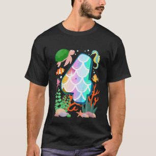 Kids 4th Birthday Fish Tetra Aquarium Underwater B T-Shirt