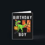 Kids 4th Birthday  For Boy Basketball 4 Years Old  Card<br><div class="desc">Kids 4th Birthday  For Boy Basketball 4 Years Old Kid Gift</div>
