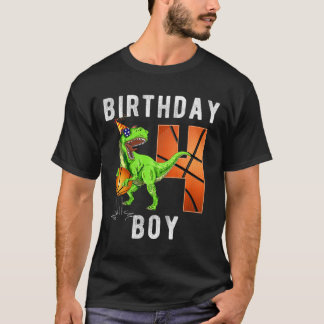 Kids 4th Birthday  For Boy Basketball 4 Years Old  T-Shirt