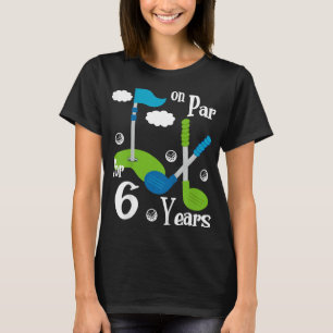 Kids 4th Birthday Golfer Boy Four Year Old Golf Pl T-Shirt