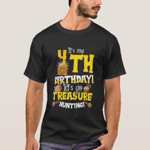 Kids 4th Birthday Pirate Quote for a 4 years old b T-Shirt
