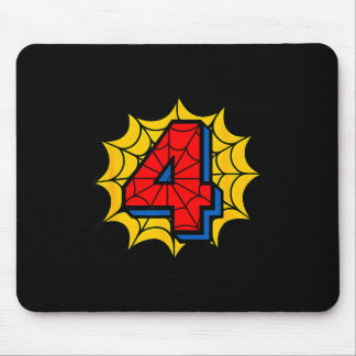 Kids 4th Birthday Sder Theme Party 4 Year Old Boys Mouse Pad