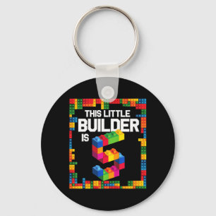 Kids 5 Year Old Building Blocks Birthday Brick 5t Keychain