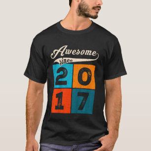 Kids 5 Year Old For Boy Kids On Birthday Awesome T-Shirt
