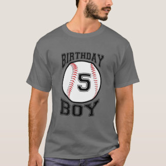 Kids 5Th Birthday 2016 Baseball Boys Five 5 Fifth T-Shirt