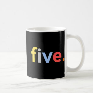 Kids 5th Birthday Boy 5 Five Year Old Age 5 Gift Coffee Mug