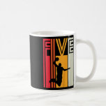 Kids 5th Birthday Bysketbyll Lover Gift 5 Years Ol Coffee Mug<br><div class="desc">Kids 5th Birthday Bysketbyll Lover Gift 5 Years Old Retro</div>