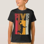 Kids 5th Birthday Bysketbyll Lover Gift 5 Years Ol T-Shirt<br><div class="desc">Kids 5th Birthday Bysketbyll Lover Gift 5 Years Old Retro</div>