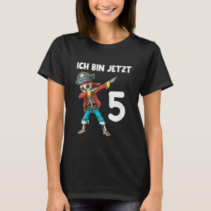 Kids 5th Birthday Dabbing Pirate - 5 Years Old Gif T-Shirt