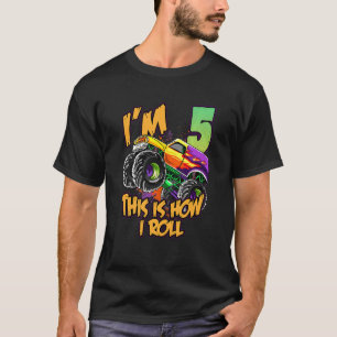 Kids 5th Birthday I'm 2 This Is How I Roll 2nd Mon T-Shirt