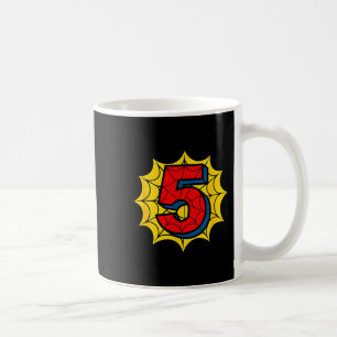 Kids 5th Birthday Sder Theme Party 5 Year Old Boys Coffee Mug
