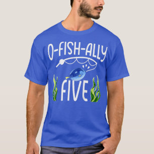 Kids 5th Fish Themed Birthday Funny Pun T-Shirt