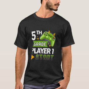 Kids 5Th Grade Player Start Back To School Video G T-Shirt