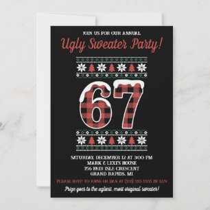 Kids' 67 Ugly Sweater Holiday Party Invitation