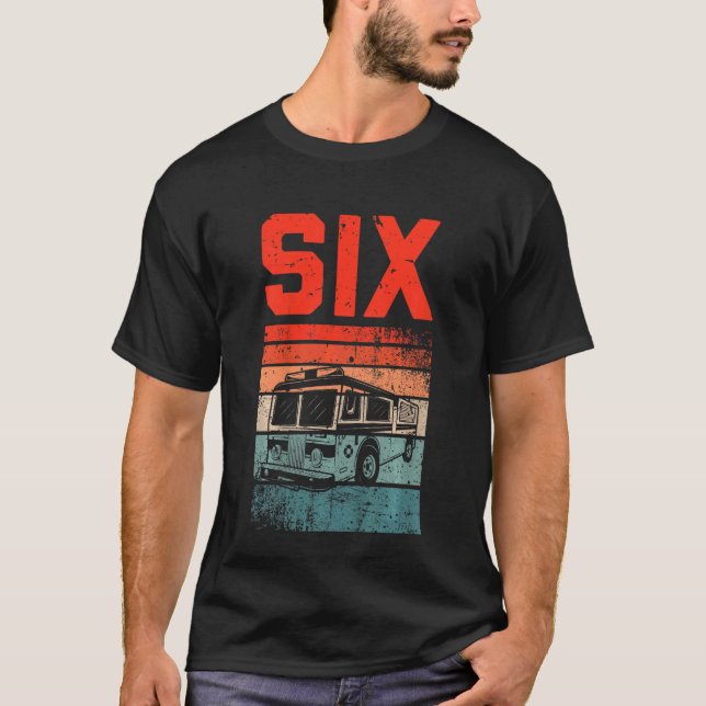 Kids 6 Year Old  6th Birthday Boy Firefighter Fire T-Shirt (Front)