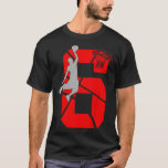Kids 6 Year Old 6th Bysketbyll Birthday Partytheme T-Shirt<br><div class="desc">Kids 6 Year Old 6th Bysketbyll Birthday Partytheme Boys Girls</div>