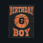 Kids 6 Years Old Boy 6th Birthday Bysketbyll Theme Fleece Blanket<br><div class="desc">Kids 6 Years Old Boy 6th Birthday Bysketbyll Theme Gifts</div>
