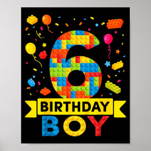 Kids 6 Years Old Building Blocks Builder 6th Poster