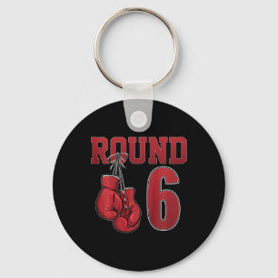 Kids 6th Birthday Boxing Boy 6 Years Old Boxer Bda Keychain