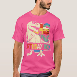 Kids 6th Birthday Boy Dino Rex Dinosaur Boys Matc T-Shirt