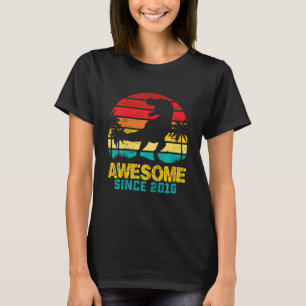 Kids 6th Birthday Boy Dinosaur Rex 6 Year Old Kids T-Shirt