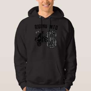 Kids 6th Birthday Dirt Bike Party Motocross Six Ye Hoodie