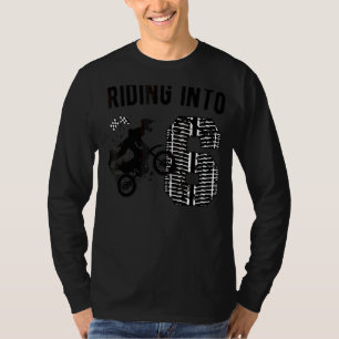 Kids 6th Birthday Dirt Bike Party Motocross Six Ye T-Shirt