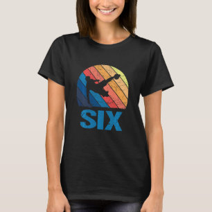 Kids 6th Birthday Retro Soccer 6 Years Old Boy Gir T-Shirt