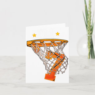 Kids 7th birthday basketball 7 boy girl 6th b t card
