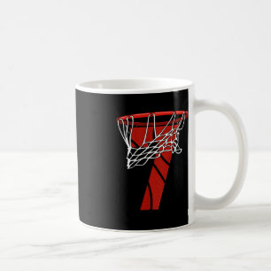 Kids 7th Birthday Basketball - Seven Years Gift fo Coffee Mug