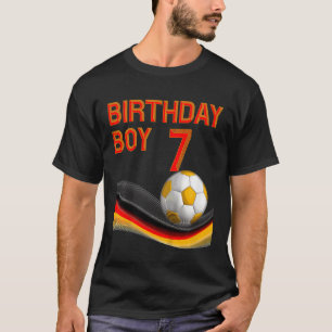 Kids 7th Birthday Boy Soccer Ball 7 Years Old Kids T-Shirt