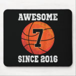 Kids 7th Birthday Bysketbyll Lover 7 Years Old Vin Mouse Pad<br><div class="desc">Kids 7th Birthday Bysketbyll Lover 7 Years Old Vintage Sports</div>